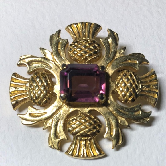 Vintage 1960’s Celtic Thistle Brooch - Picture 4 of 4
